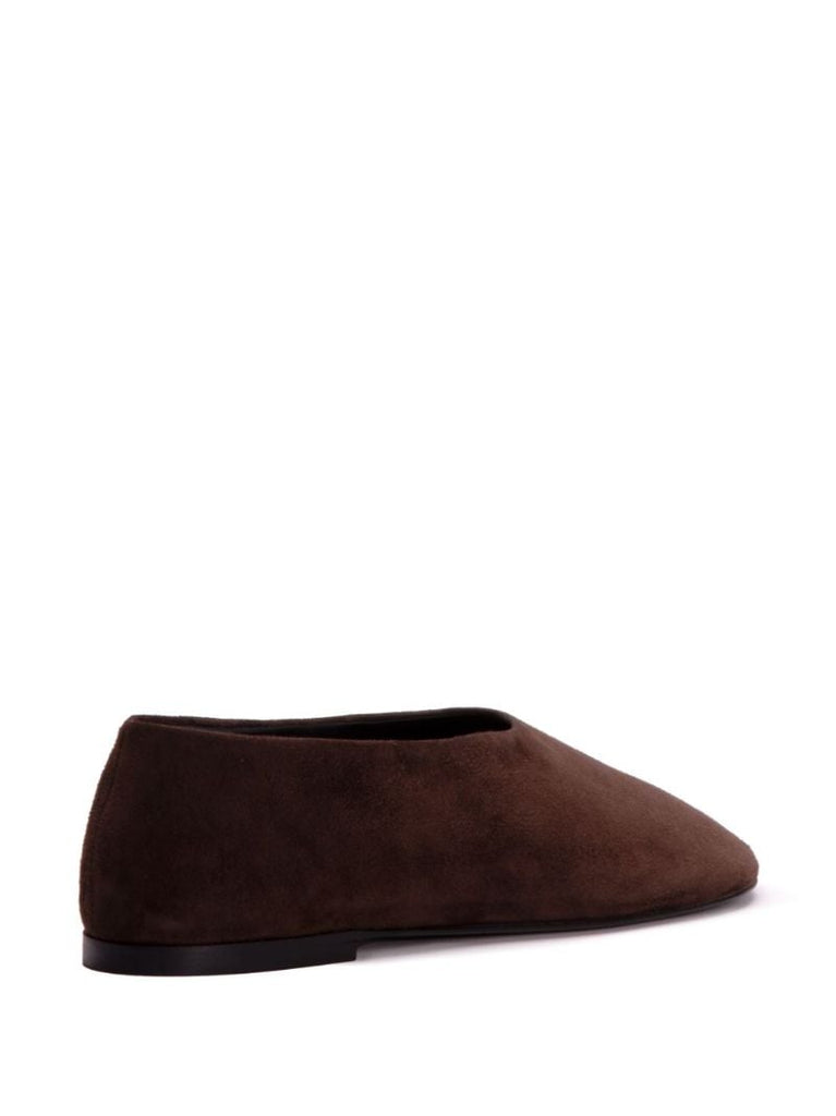 Brown Glove Suede Slippers
