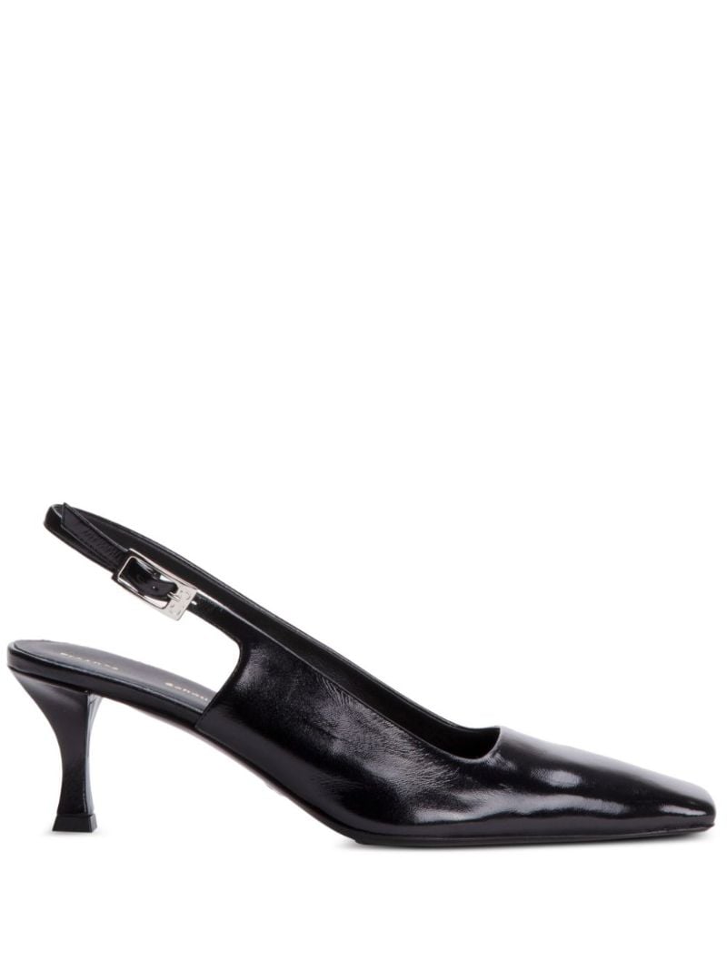 Black Trap 60 Leather Pumps