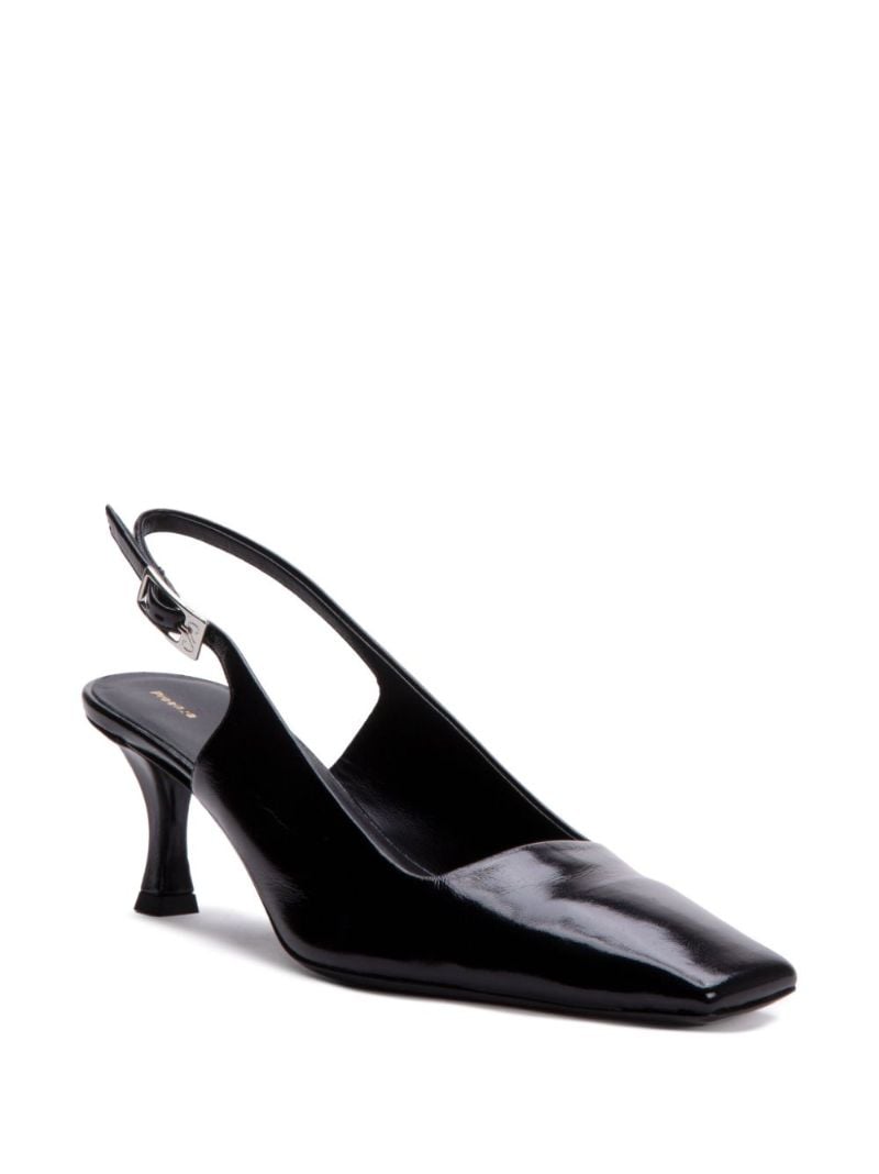 Black Trap 60 Leather Pumps