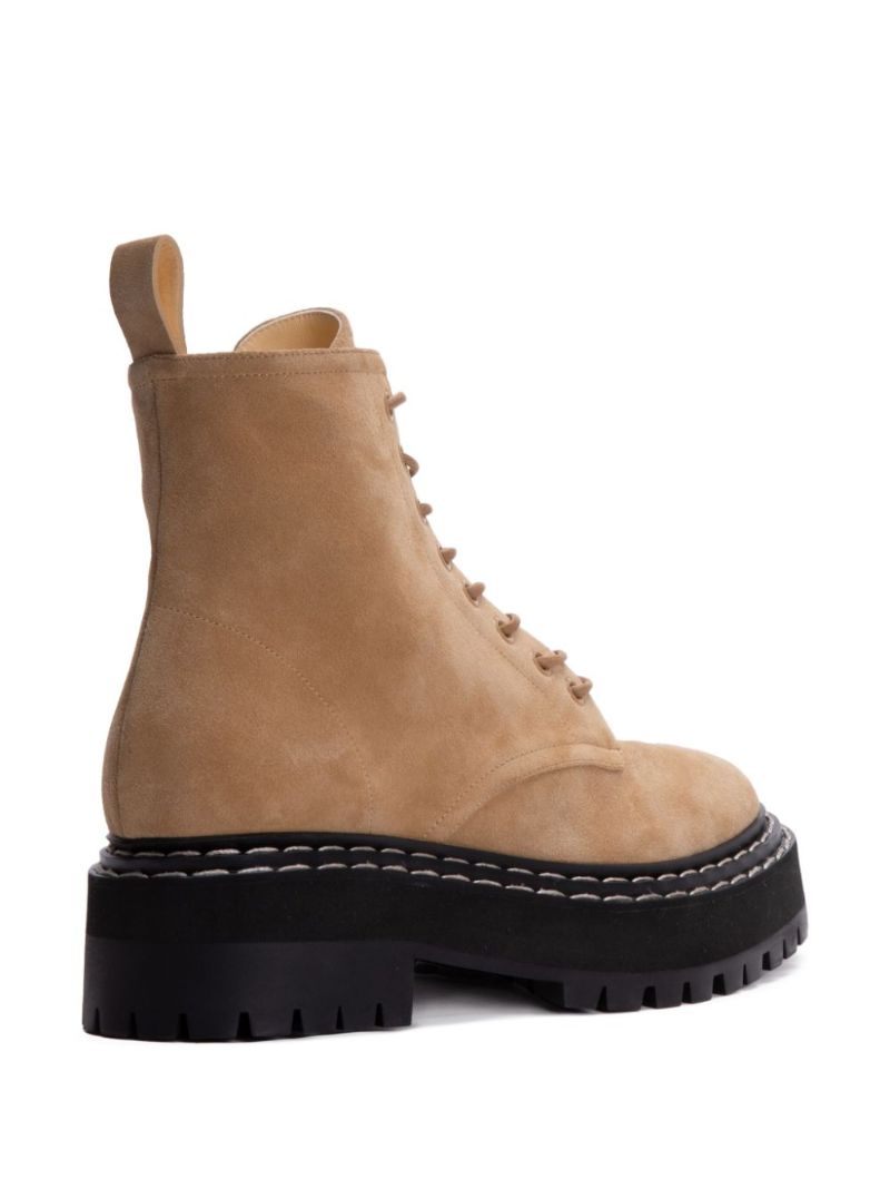 Lace-up Suede Boots