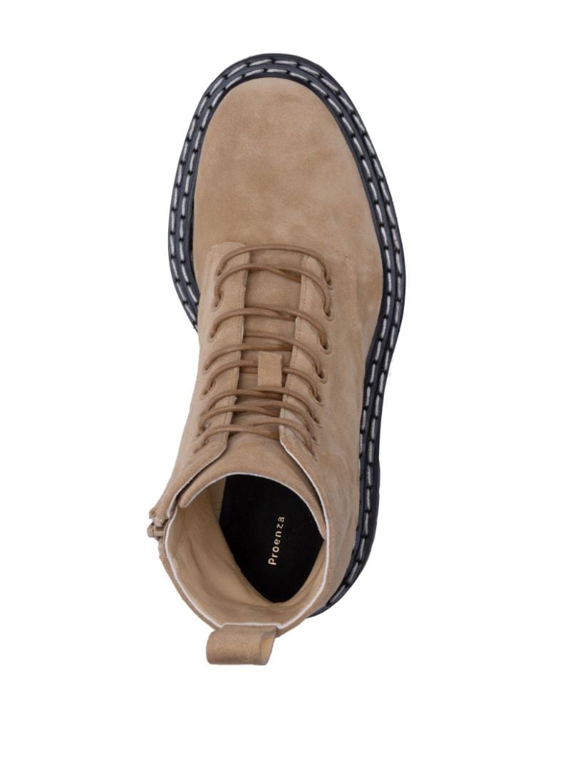 Lace-up Suede Boots