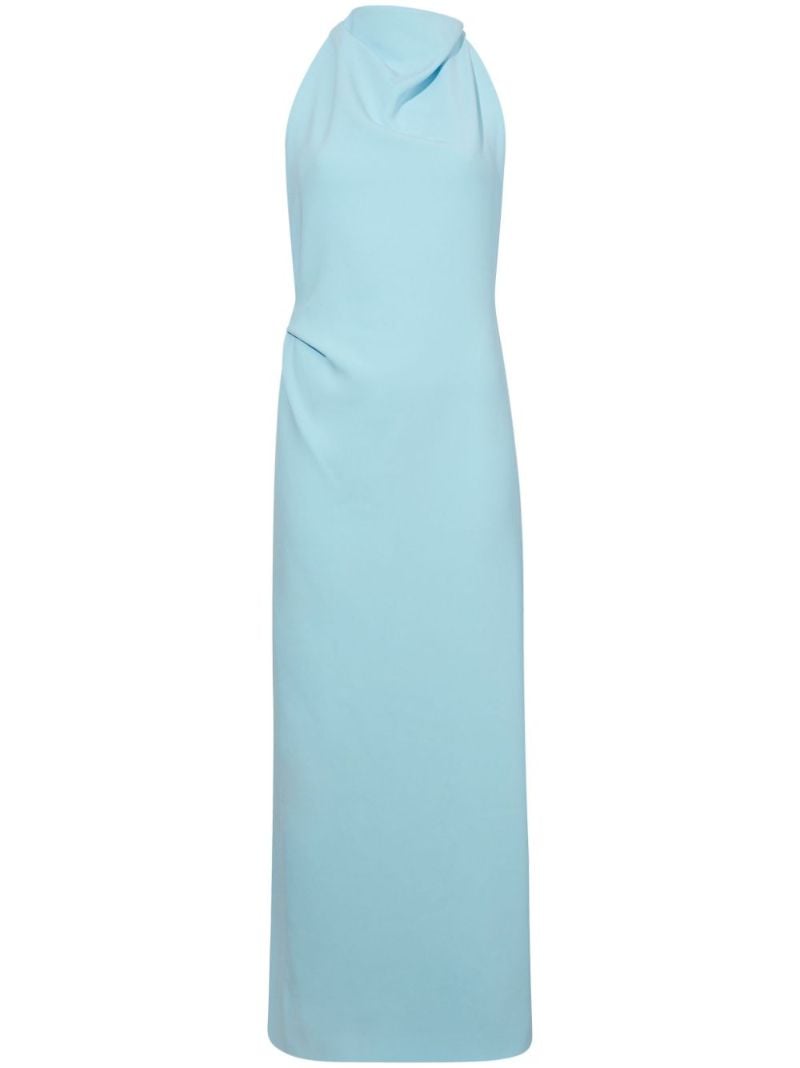 Blue Faye Crepe Maxi Dress
