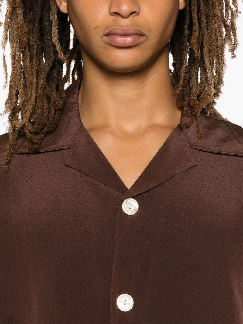 Brown Silk Shirt
