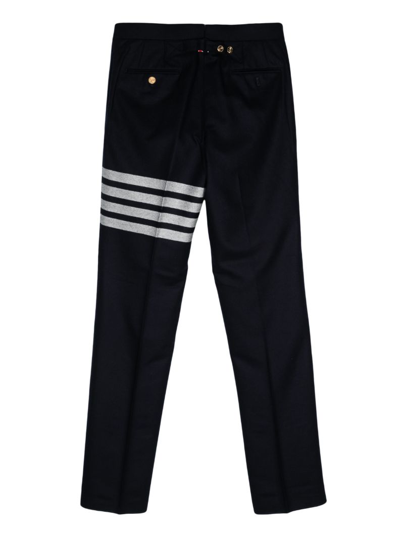 Blue 4-bar Tapered-leg Trousers
