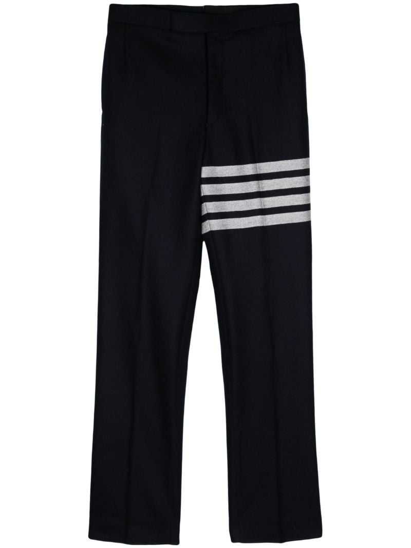 Blue 4-bar Tapered-leg Trousers