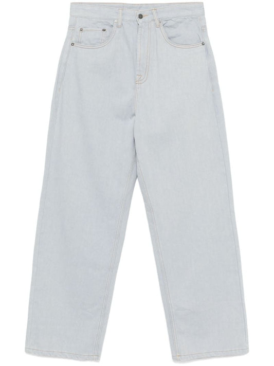 Blue Straight-leg Jeans