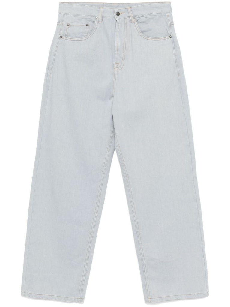 Blue Straight-leg Jeans