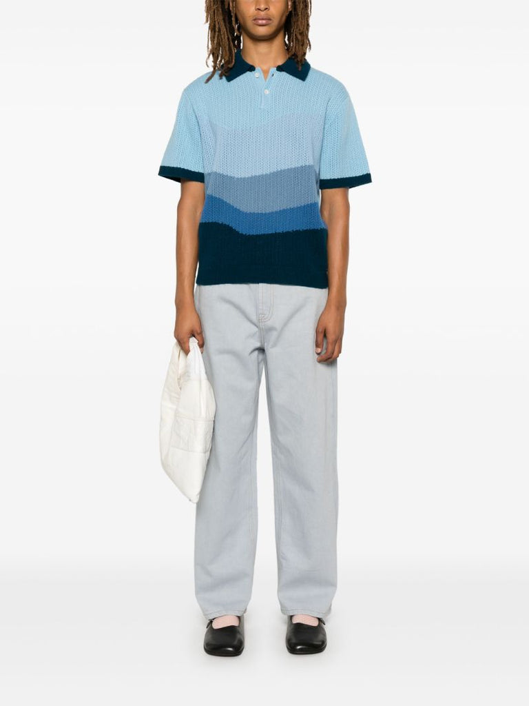 Blue Straight-leg Jeans