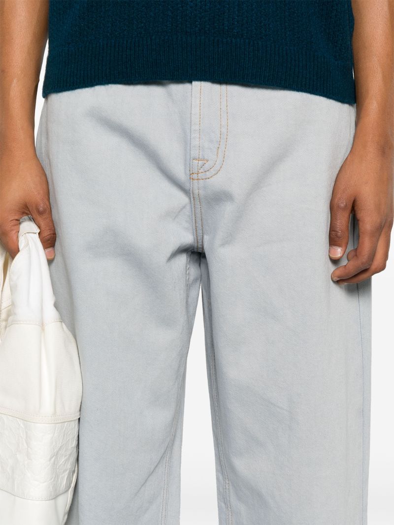 Blue Straight-leg Jeans