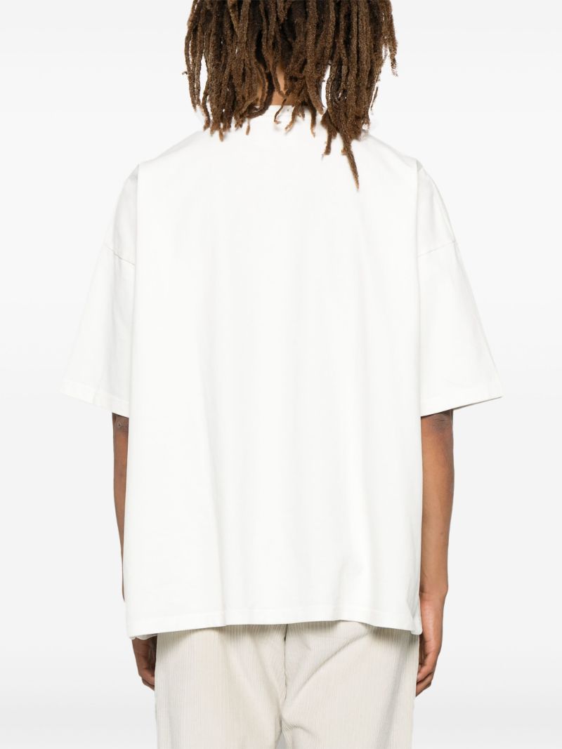 White Woman-embroidered T-shirt