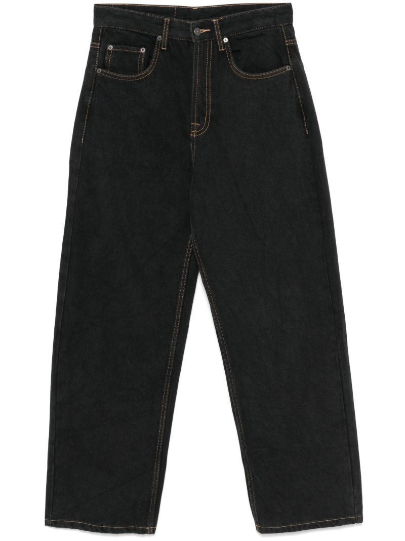 Black Straight-leg Jeans