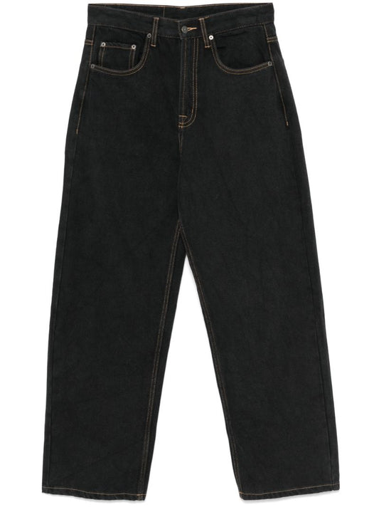 Black Straight-leg Jeans