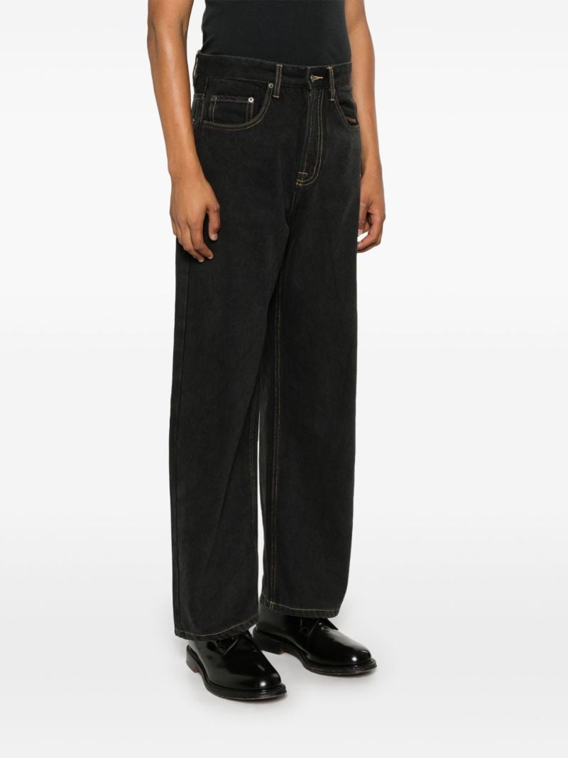 Black Straight-leg Jeans