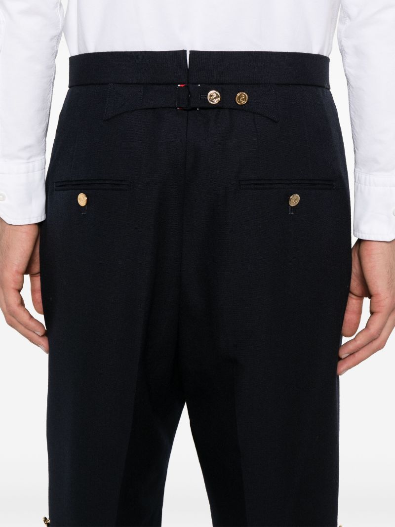 Blue Wool Bermuda Shorts