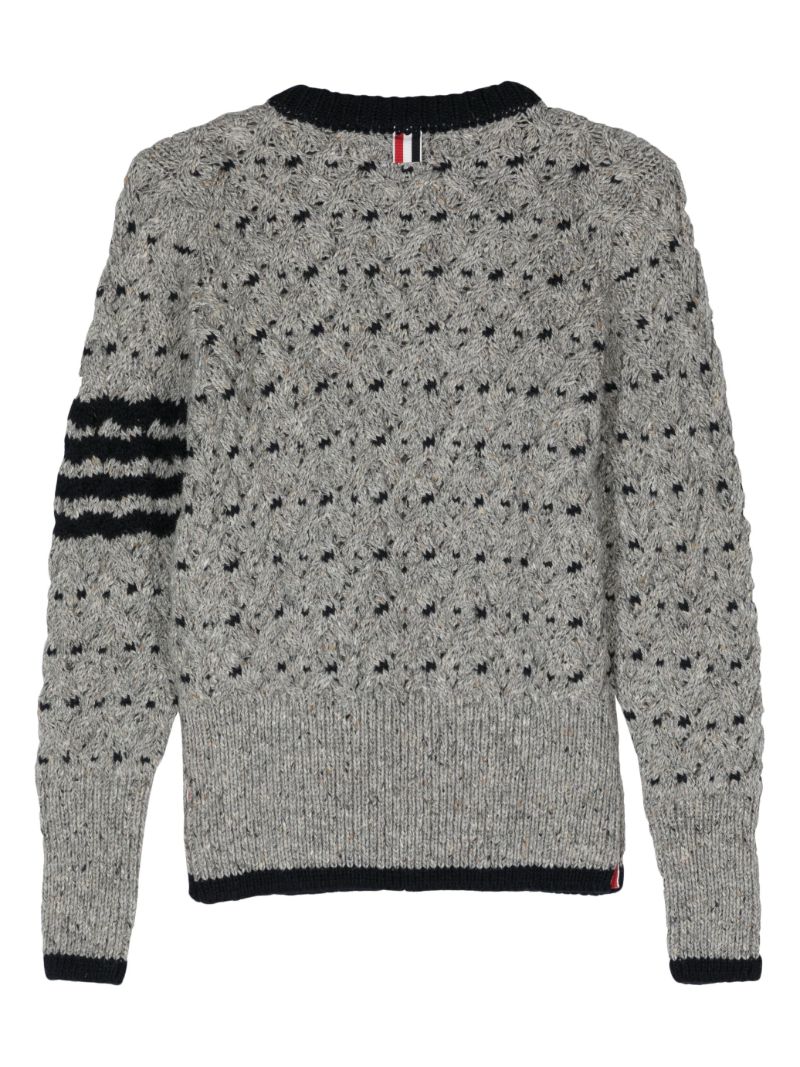 Grey 4-bar Stripe Jumper