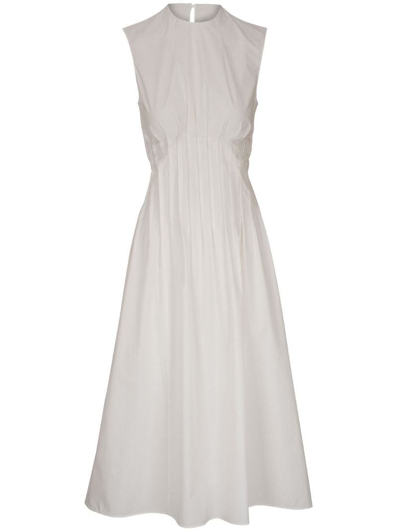 White Wes Cotton Midi Dress