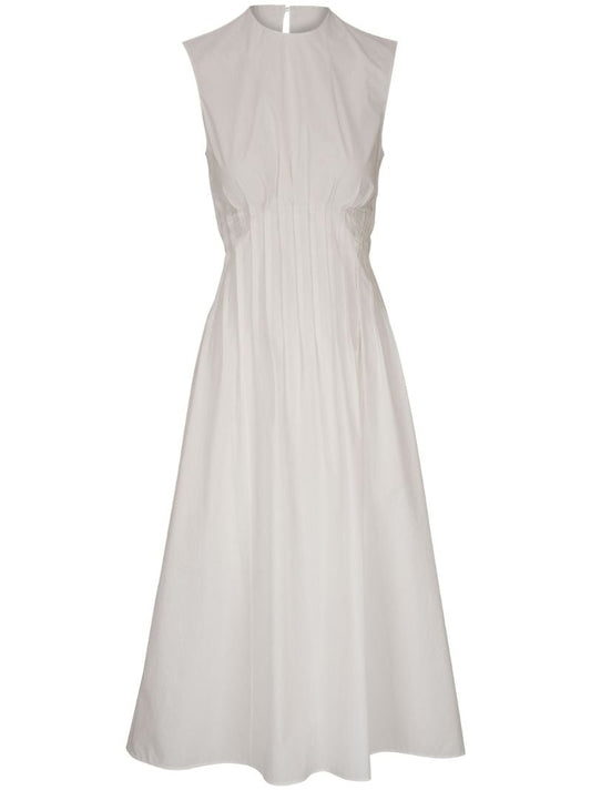 White Wes Cotton Midi Dress