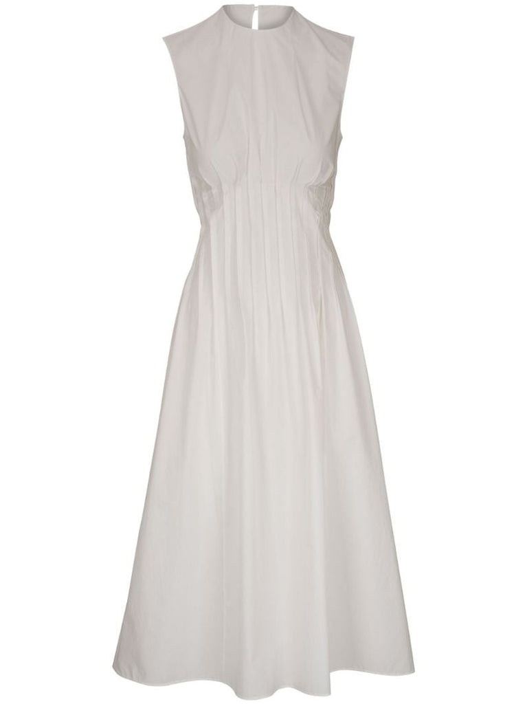 White Wes Cotton Midi Dress