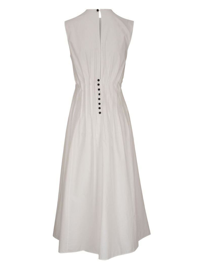 White Wes Cotton Midi Dress
