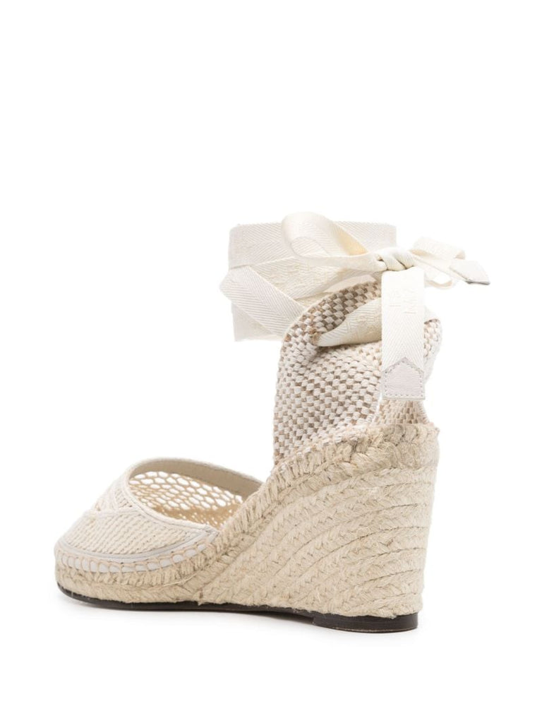 Neutral Alfafi 85 Wedge Espadrilles
