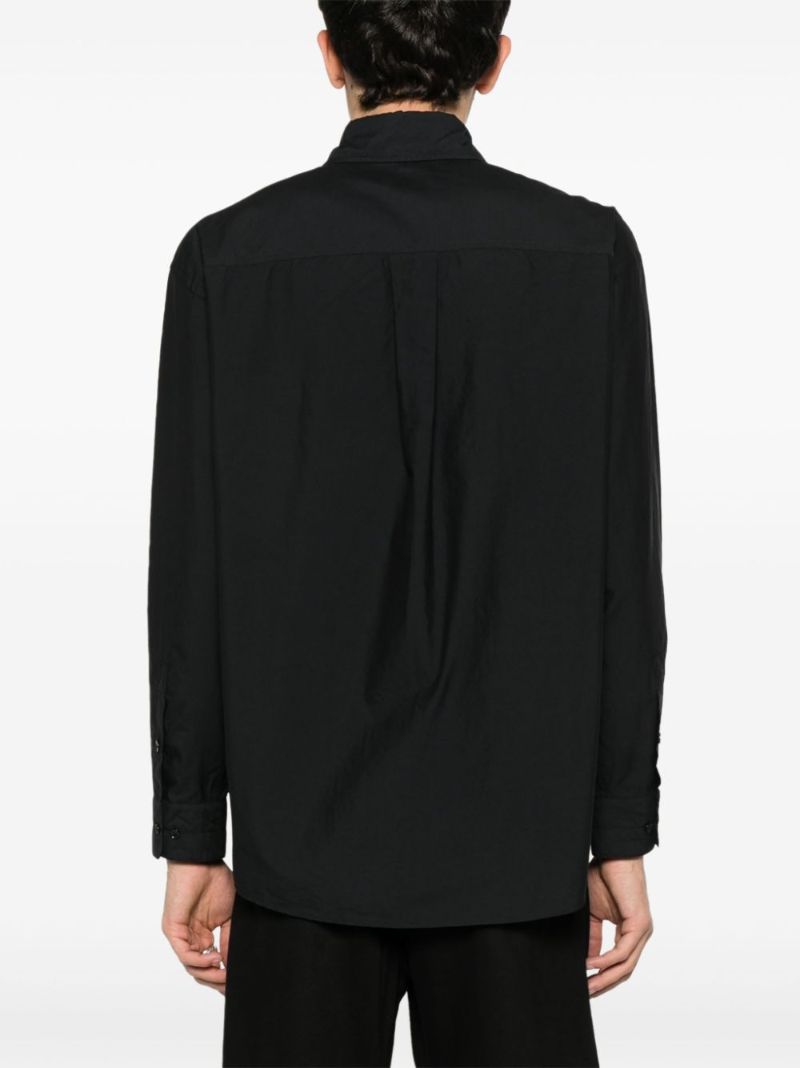 Black Long-sleeve Cotton Shirt