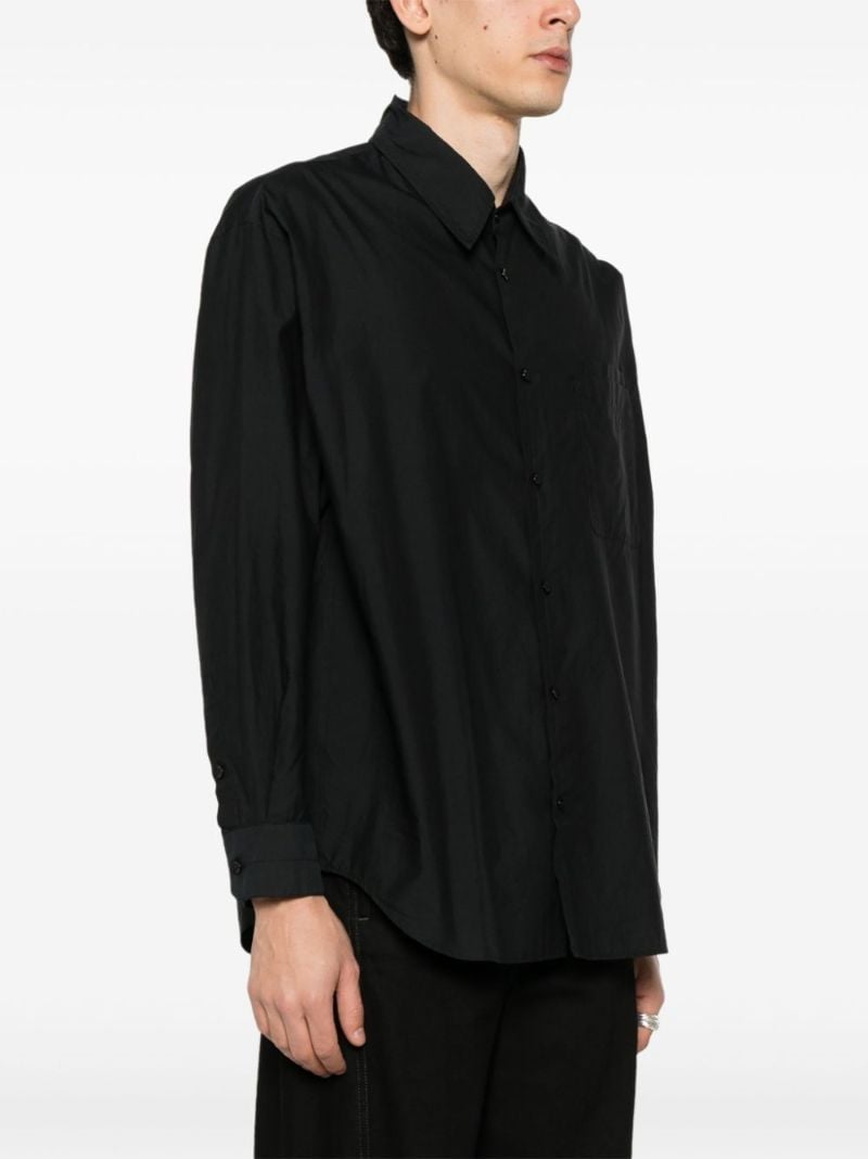 Black Long-sleeve Cotton Shirt