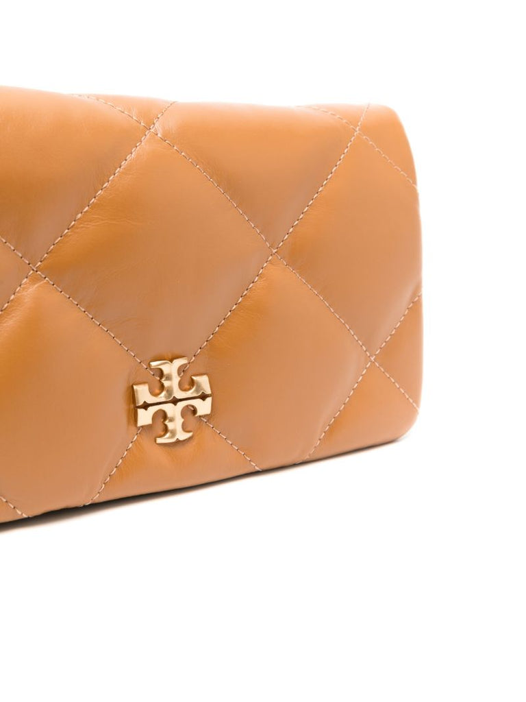 Brown Kira Leather Clutch Bag