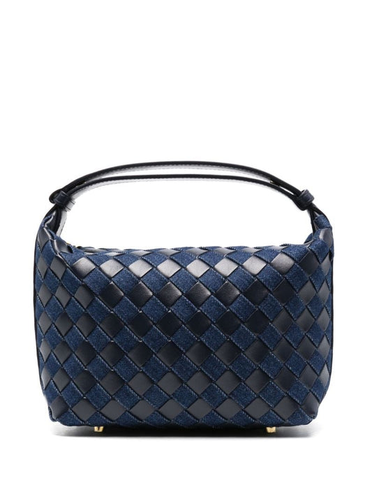 Blue Wallace Intrecciato Tote Bag