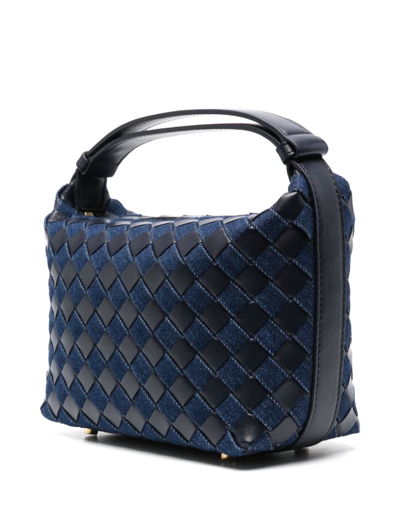 Blue Wallace Intrecciato Tote Bag