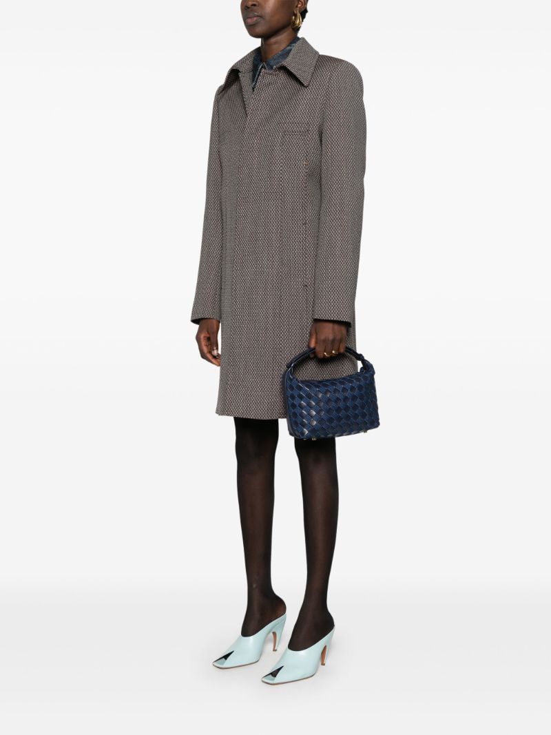 Blue Wallace Intrecciato Tote Bag