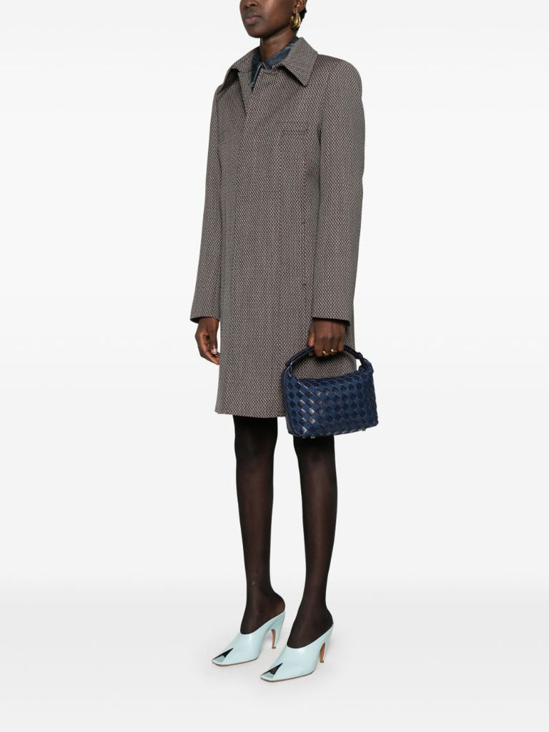 Blue Wallace Intrecciato Tote Bag