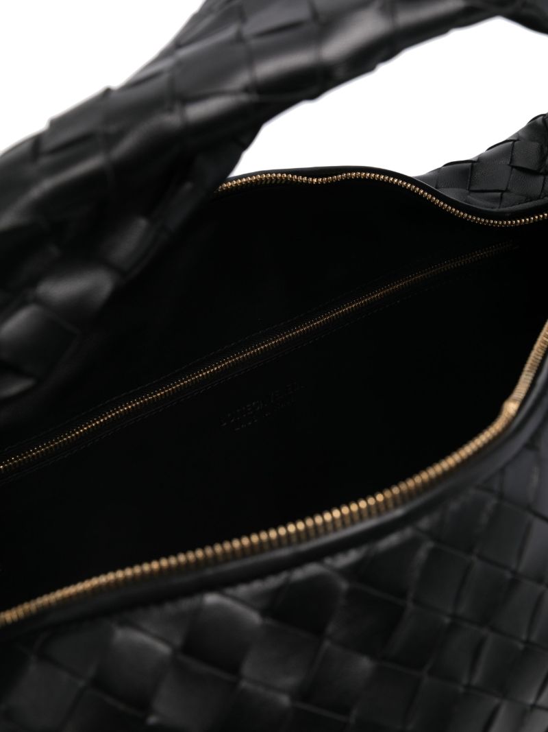 Black Medium Jodie Leather Shoulder Bag