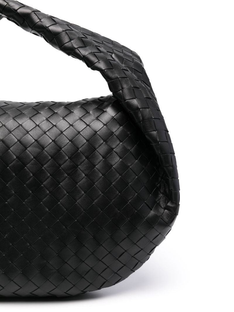 Black Medium Jodie Leather Shoulder Bag
