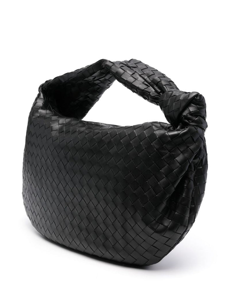 Black Medium Jodie Leather Shoulder Bag