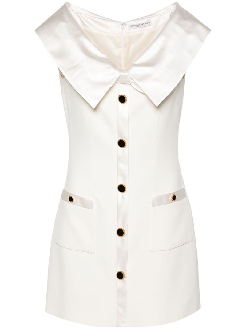 White Bow Cady Mini Dress