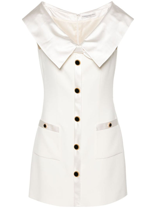 White Bow Cady Mini Dress