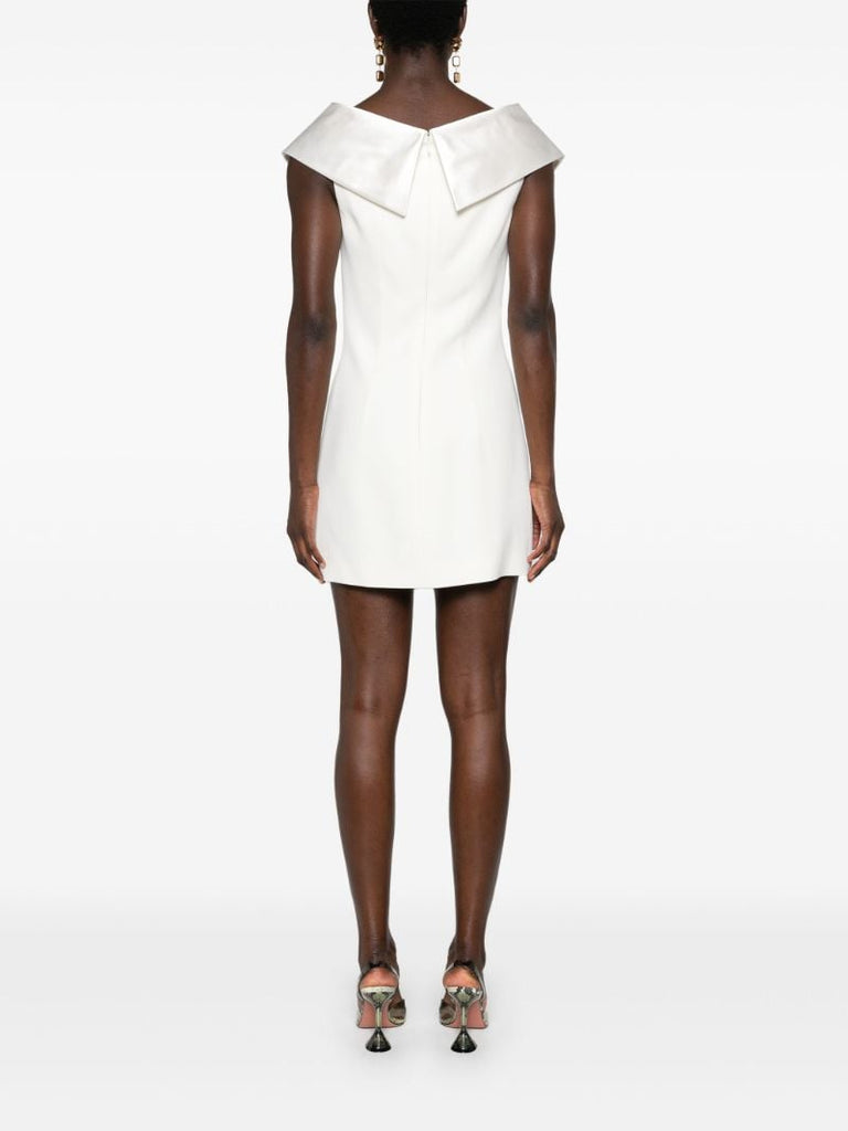 White Bow Cady Mini Dress