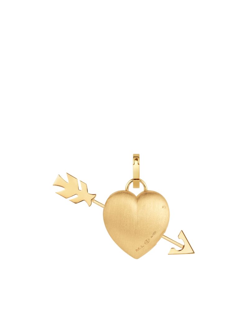 18k Yellow Gold Coeur Diamond Pendant