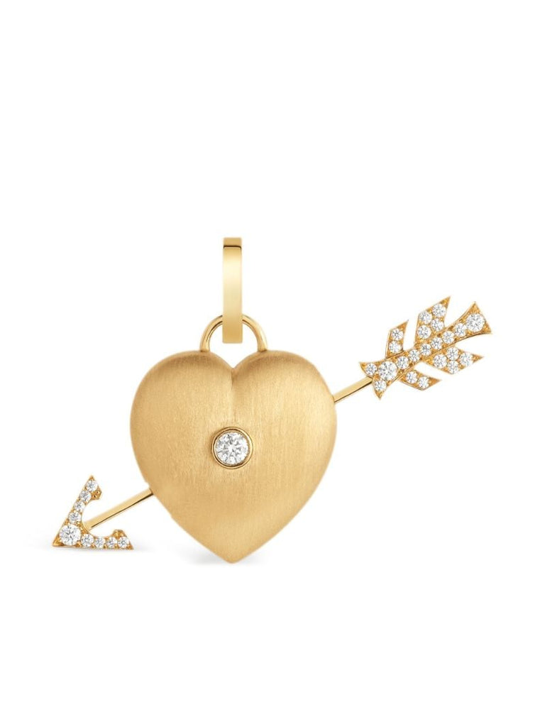 18k Yellow Gold Coeur Diamond Pendant