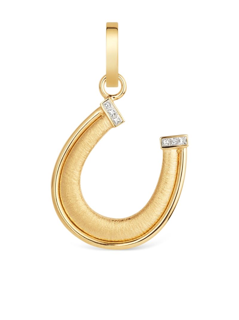 18k Yellow Gold Horseshoe Charm