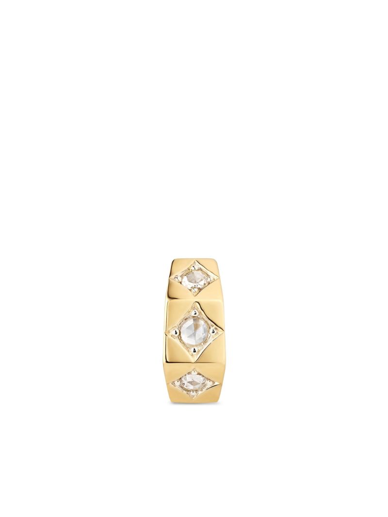 18k Yellow Gold Ecrou Diamond Earring