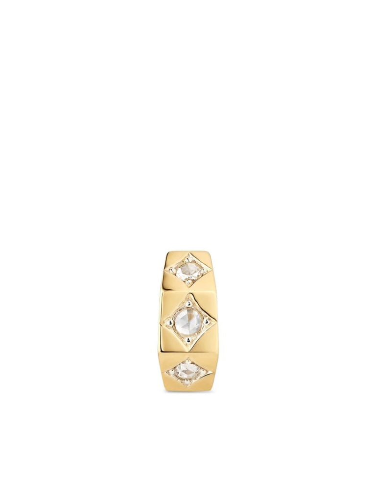 18k Yellow Gold Ecrou Diamond Earring