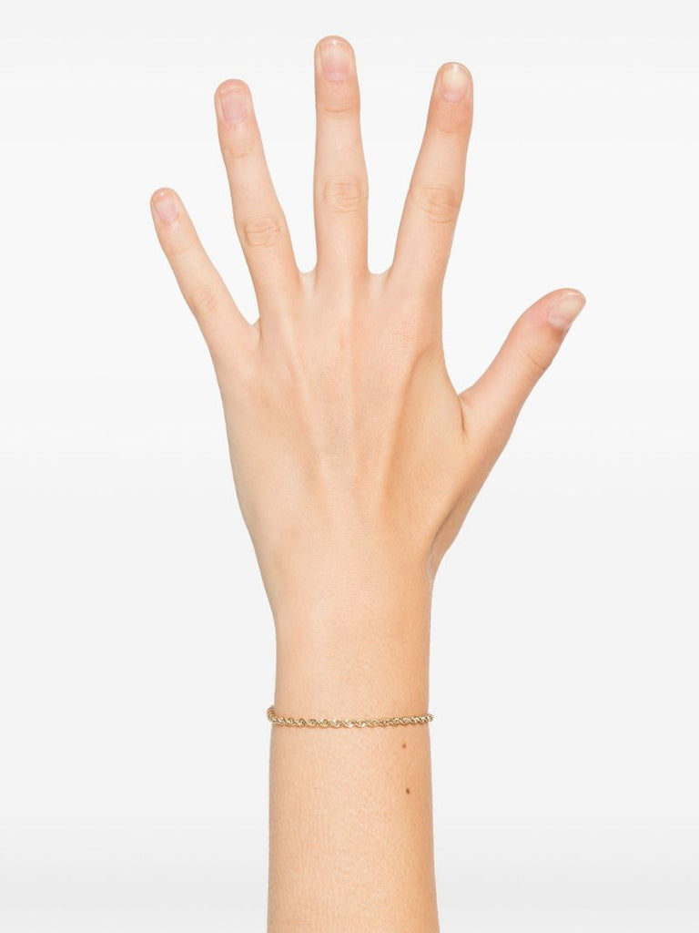 14k Yellow Gold Rope Chain Bracelet