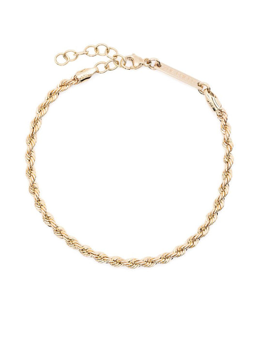 14k Yellow Gold Rope Chain Bracelet