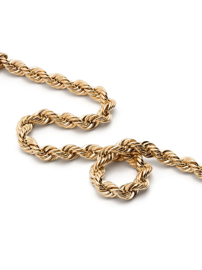 14k Yellow Gold Rope Chain Bracelet