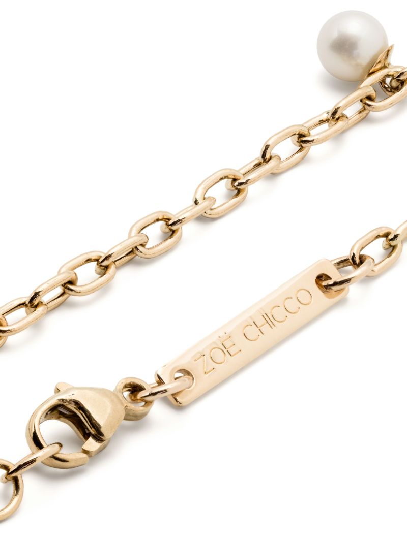 14k Yellow Gold Pearl Bracelet