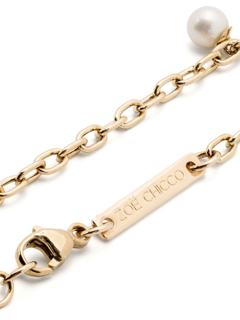 14k Yellow Gold Pearl Bracelet