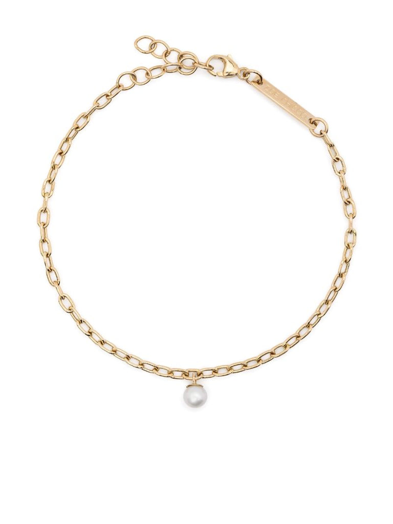 14k Yellow Gold Pearl Bracelet