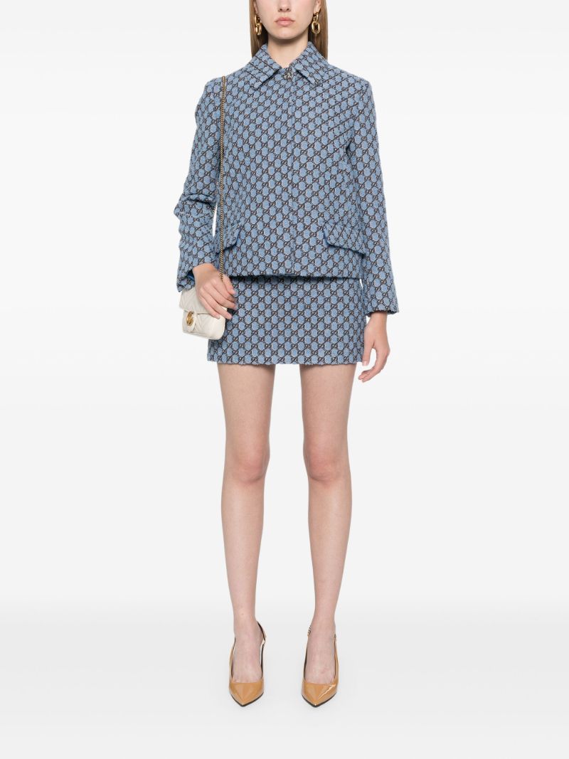 Gg Shadow Mini Skirt