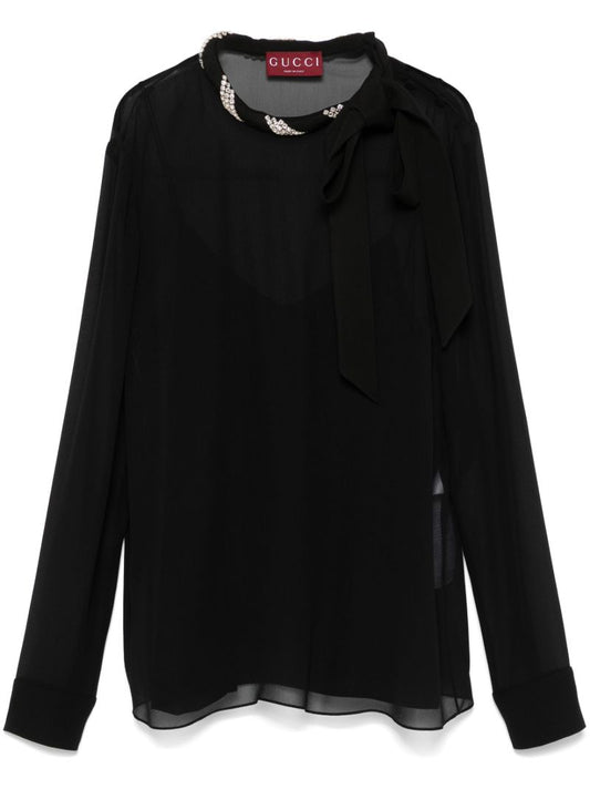 Crystal-embellished Blouse